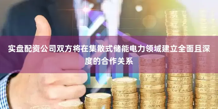 实盘配资公司双方将在集散式储能电力领域建立全面且深度的合作关系